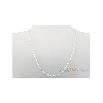 Бусы из жемчуга в серебре, 50 см, 8 г, диаметр - 3 мм, производитель махабазар.клаб; Beads of pearls in silver, 50 cm, 8 g, D - 3 mm, MAHAbazar.club